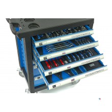 HBM 154 Piece Premium Filled Tool Trolley - BLÅ