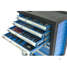 HBM 154 Piece Premium Filled Tool Trolley - BLÅ