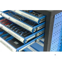 HBM 154 Piece Premium Filled Tool Trolley - BLÅ
