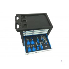 HBM 154 Piece Premium Filled Tool Trolley - BLÅ