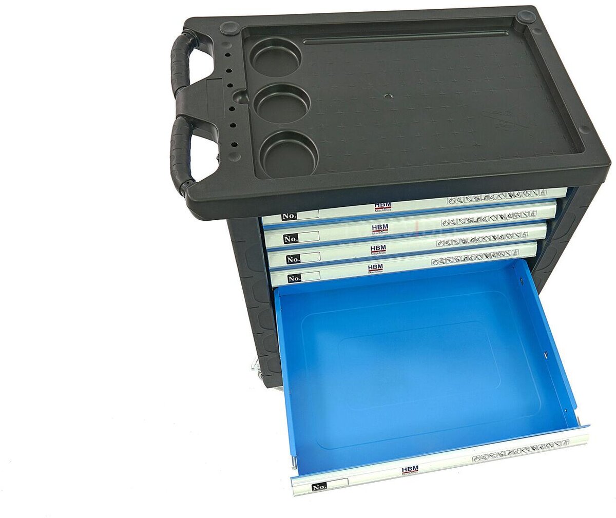 HBM 154 Piece Premium Filled Tool Trolley - BLÅ