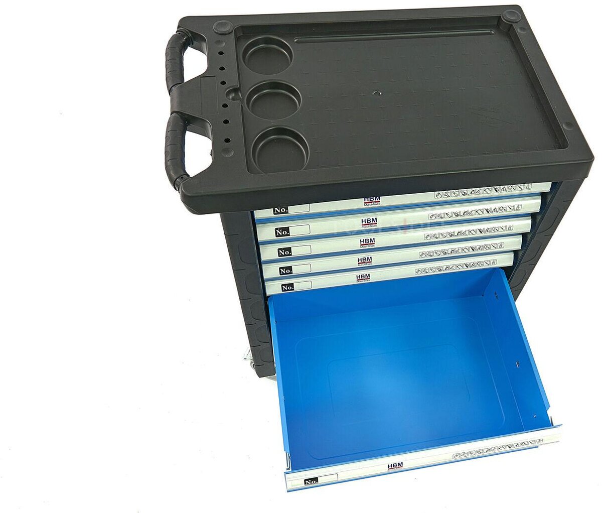 HBM 154 Piece Premium Filled Tool Trolley - BLÅ