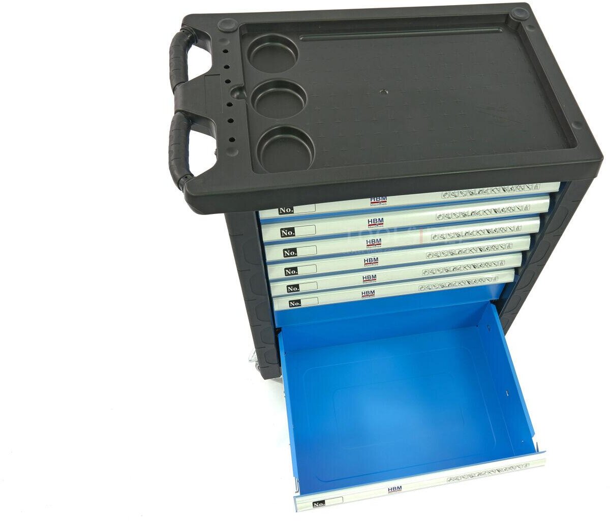 HBM 154 Piece Premium Filled Tool Trolley - BLÅ