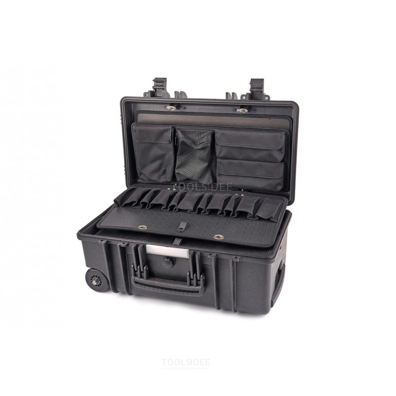 Valise à outils étanche professionnelle Apox GT-LINE GT 51-22 PTS avec roues et poignée télescopique