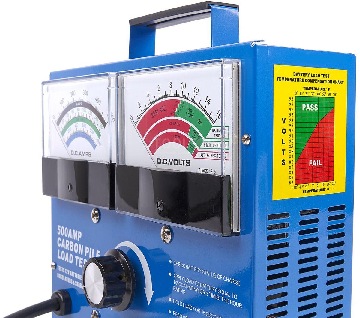 Tester per batterie professionale HBM 160 ampere, 12 volt, 10-160ah