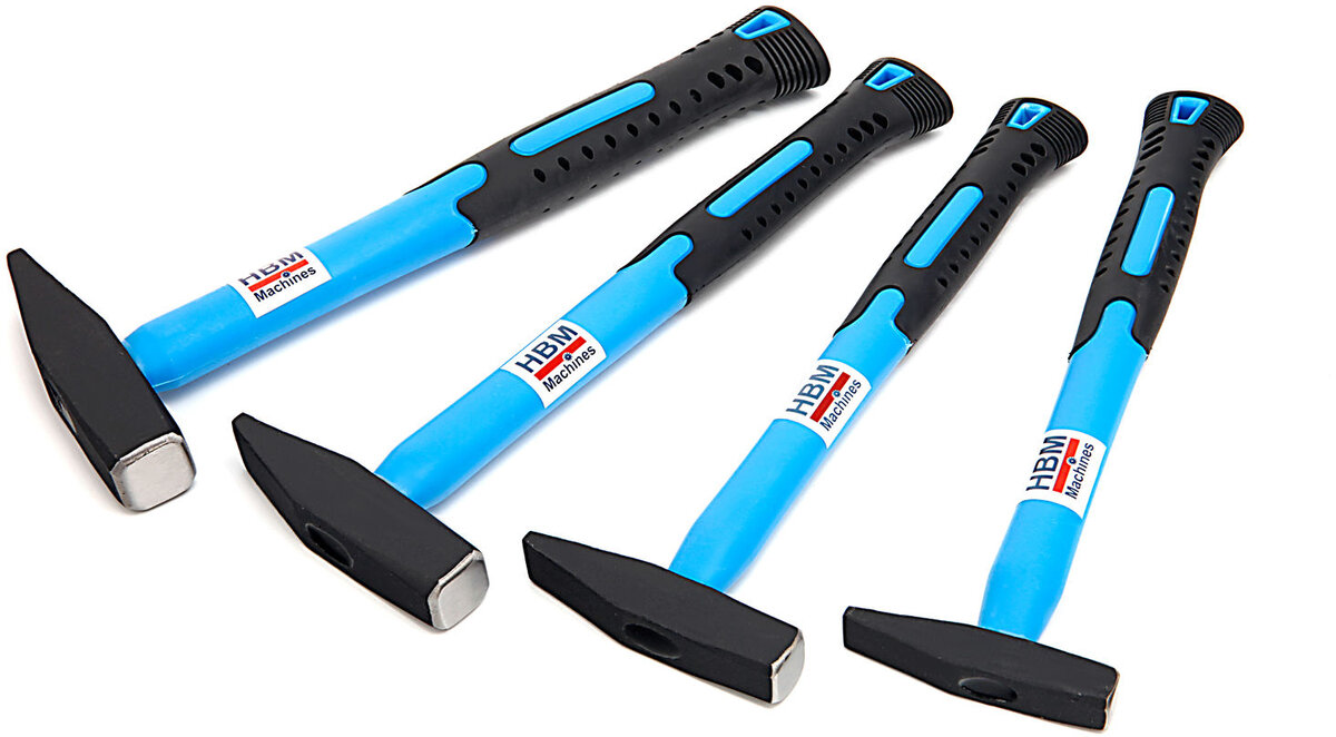 Hbm bænkhamre med skridsikker glasfiberhåndtag