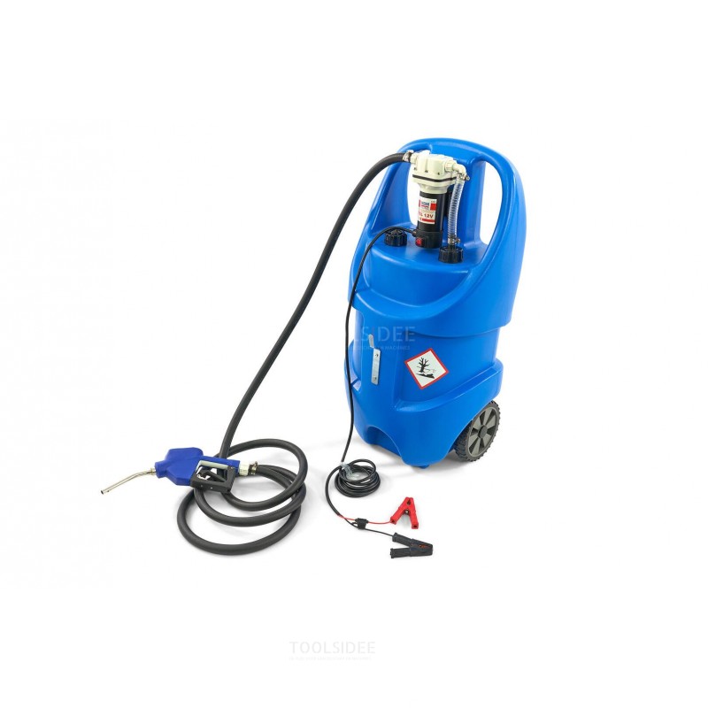 Hbm professionell mobil elektrisk adblue pump med 75 liters tank