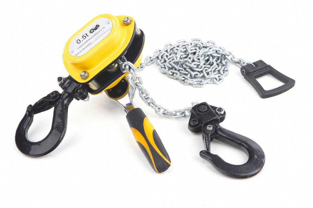 HBM kjedeheiser med håndspor HBM kjedeheiser med håndspor