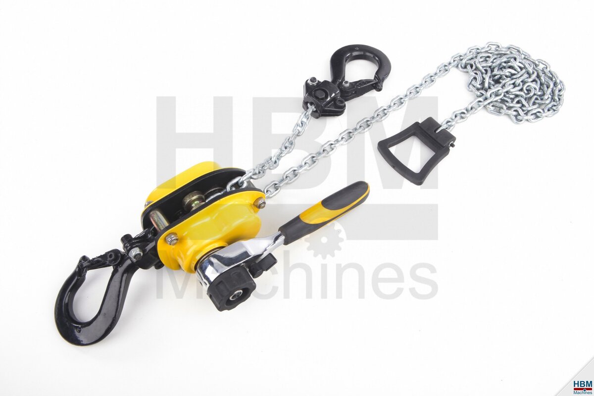 HBM kjedeheiser med håndspor HBM kjedeheiser med håndspor