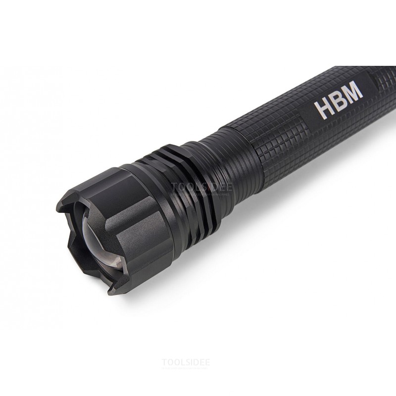 HBM professionell ultraljust LED-ficklampa 1800 lumen
