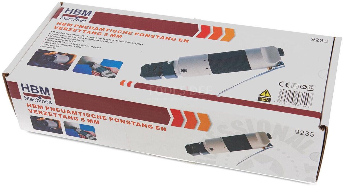 HBM Pneuamtische Ponstangtang en Verzettang 5 mm