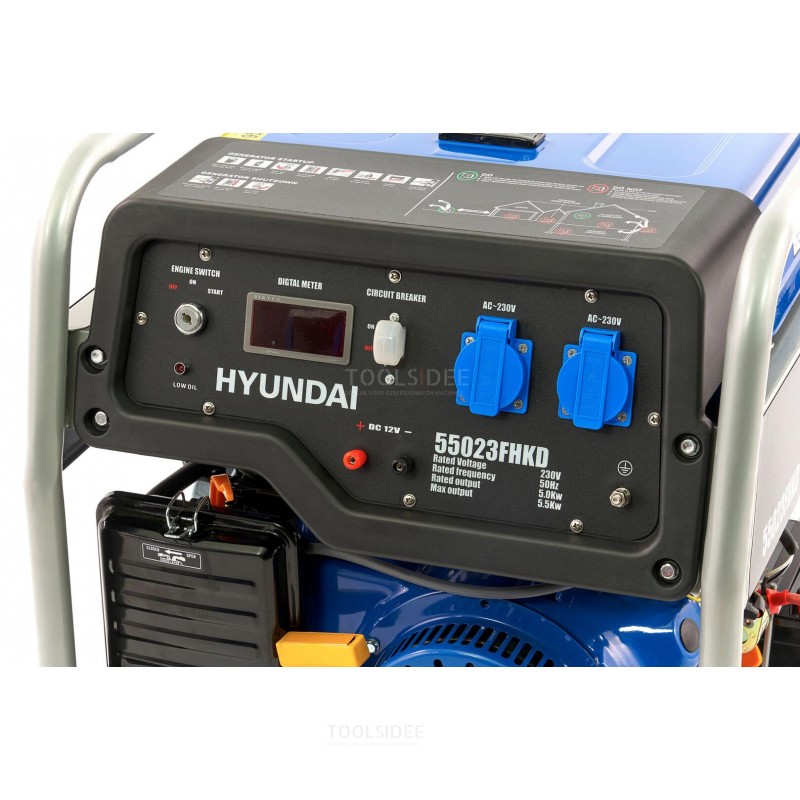 Бензогенератор hyundai hhy7000fe ats