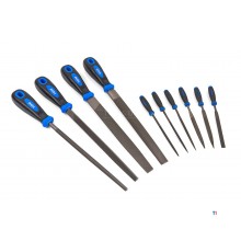 Hbm 10-delt professionelt filsæt 200 mm