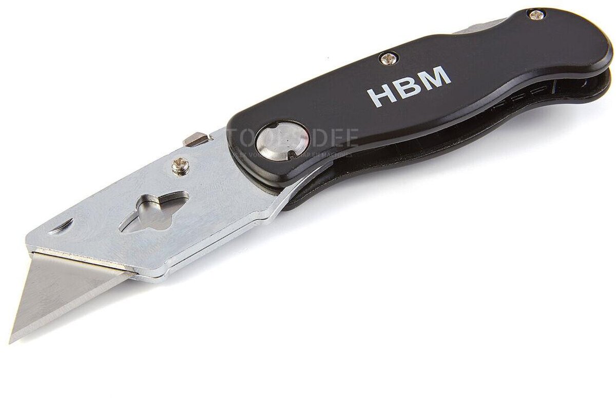 HBM sammenleggbar Stanley kniv med 5 reserveblader HBM sammenleggbar Stanley kniv med 5 reserveblader