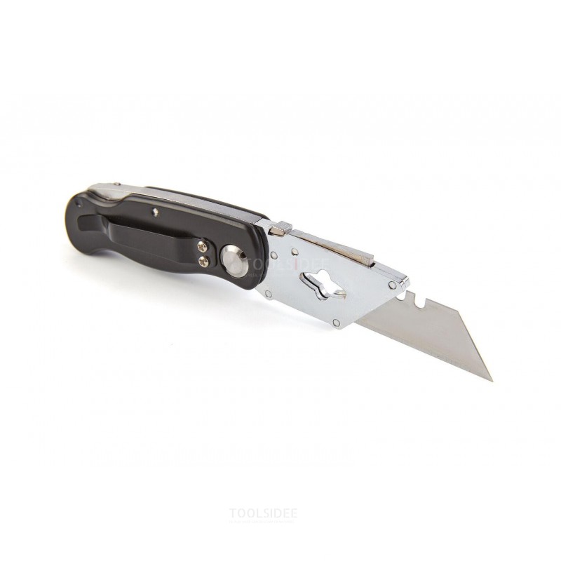 HBM foldable Stanley knife with 5 spare knives