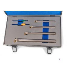 Harlingen Professional 4-delt internt dreiebenkverktøysett med HM-innlegg