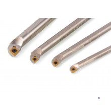 Harlingen Professional 4-delt internt dreiebenkverktøysett med HM-innlegg