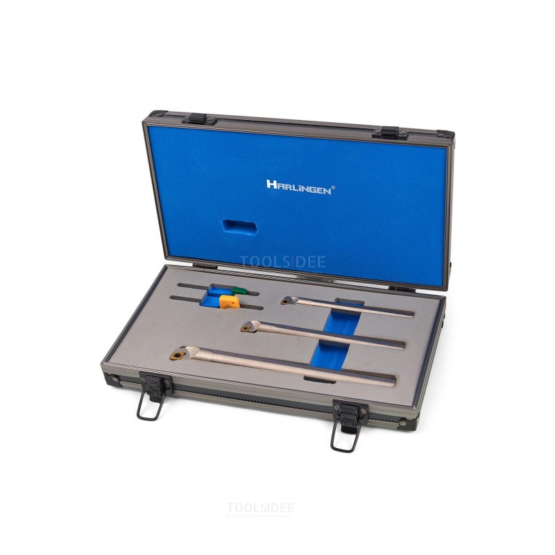 harlingen professional 3-part internal turning tool set with hm inserts