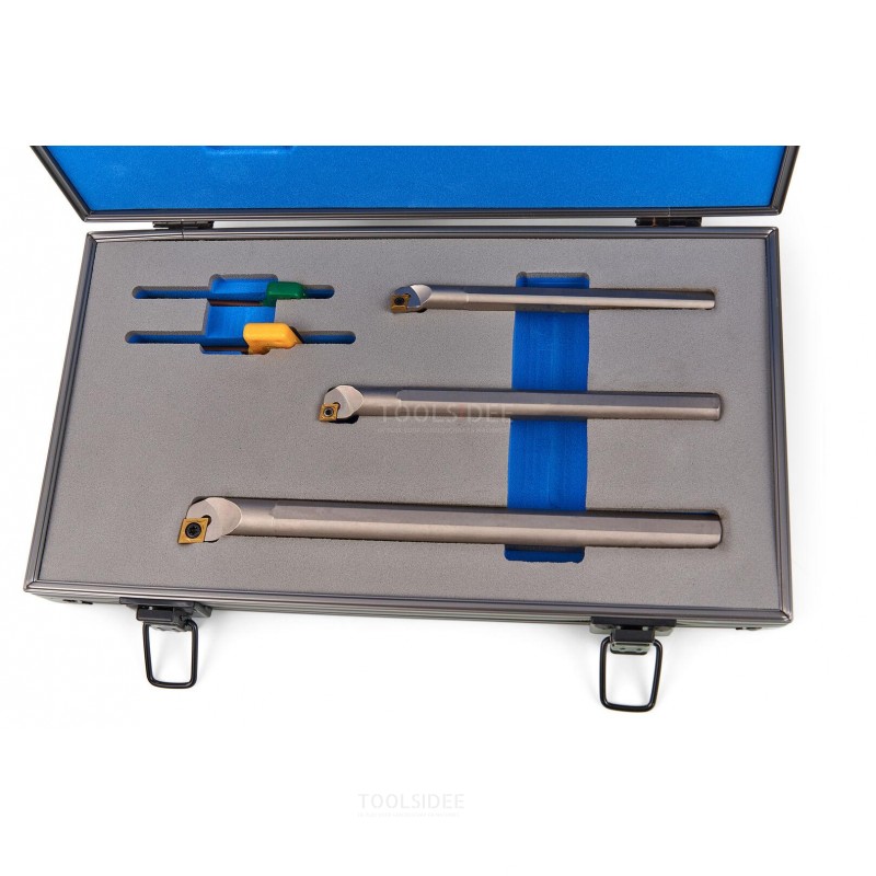 Set di utensili professionali per tornitura interna in 3 pezzi di harlingen con inserti in hm