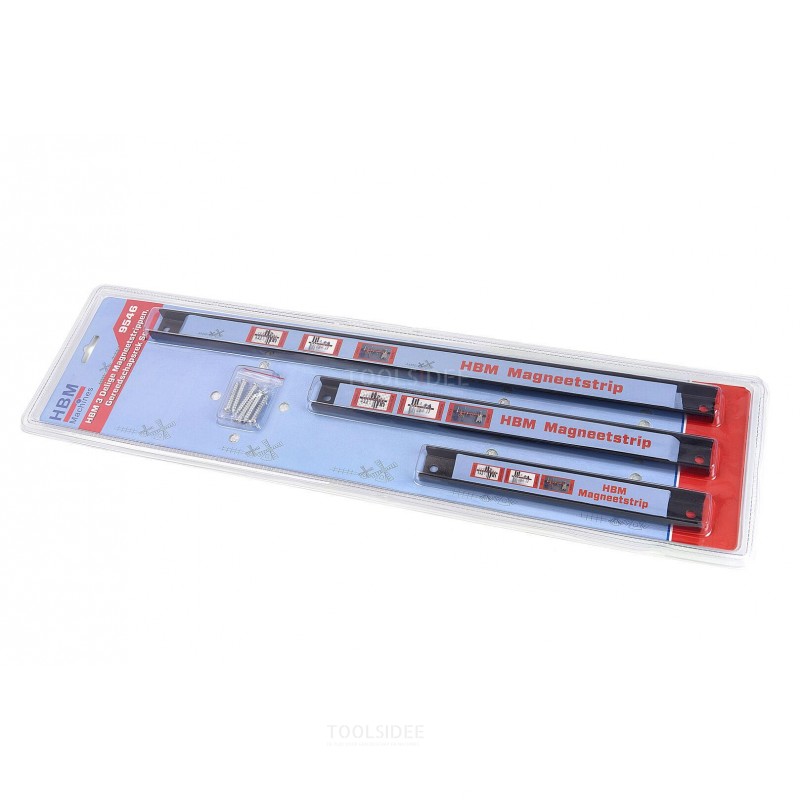 HBM 3-piece magnetic strips, tool rack set