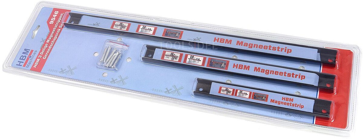 HBM 3 Delige Magneetstrippen, Gereedschapsrek Set