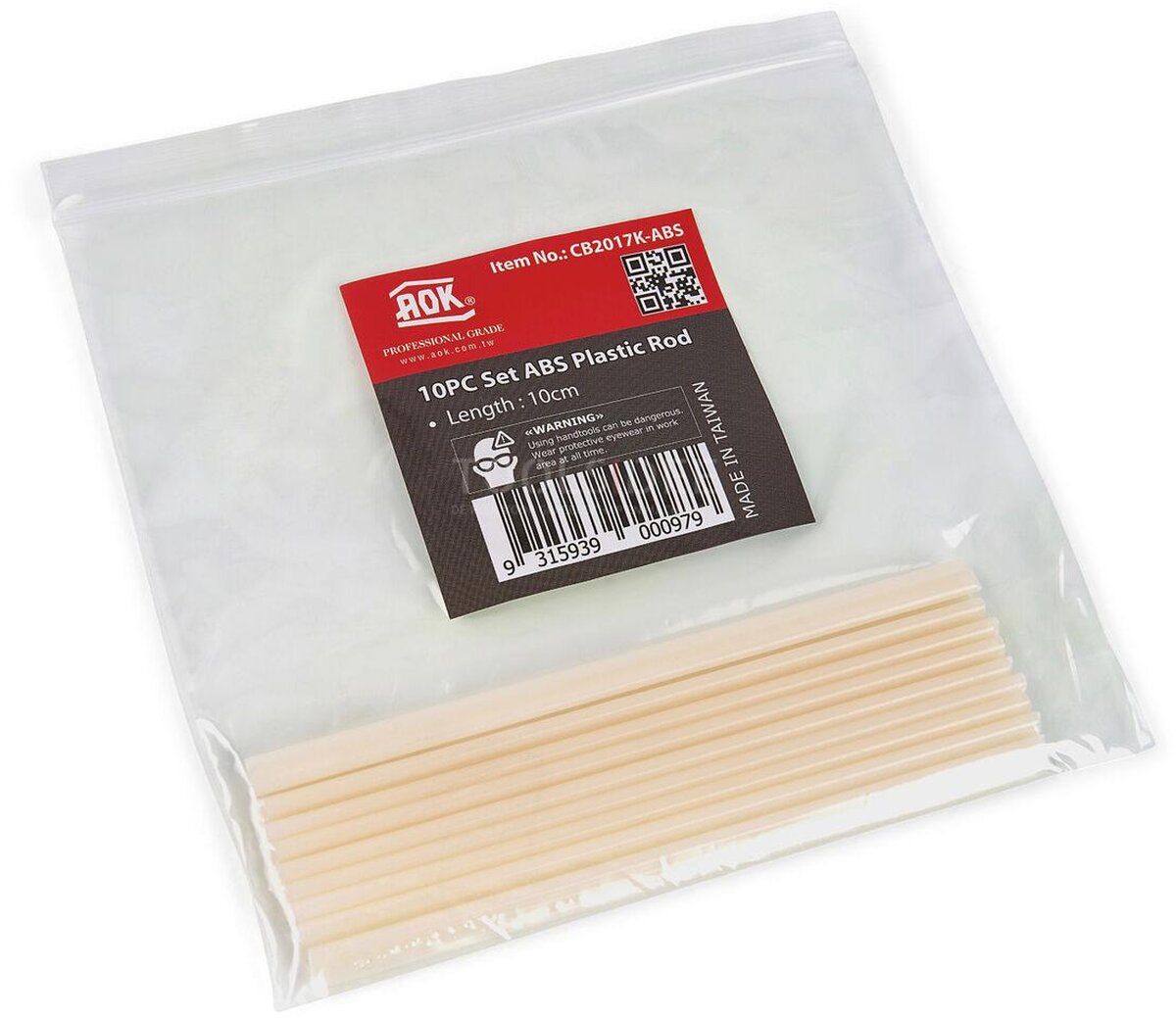 AOK abs plastic welding electrodes, 10 pieces for the AOK professional plastic, plastic welding machine