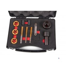 HBM 12-delt hjulbolt, hjulmutter og hjulflens gjenget reparasjonssett