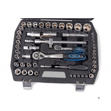 HBM 108-osainen ammattimainen pistorasiasarja TUUMAA koot