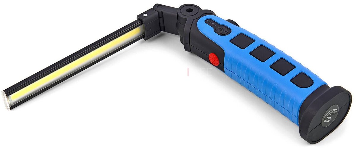 HBM 450 Lumen Professional Sammenleggbar og oppladbar LED-lampe med 3 funksjoner og magnet