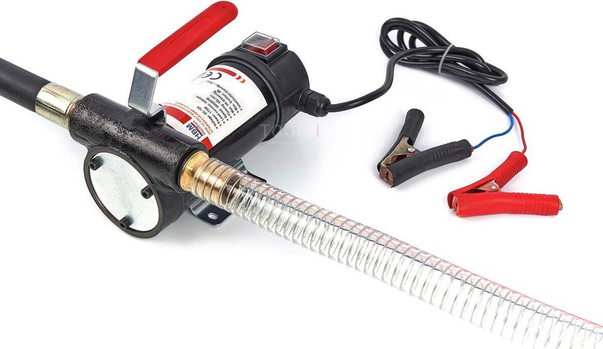 HBM 12 Volt elektrisk dieselpumpe, fyringsoljepumpe 175 watt