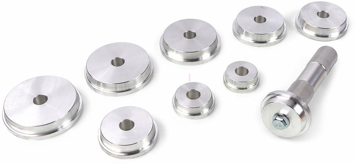 HBM 10-piece wheel bearing and gasket mounting set 39.5 - 81 mm HBM 10-piece wheel bearing and gasket mounting set 39.5 - 81 mm