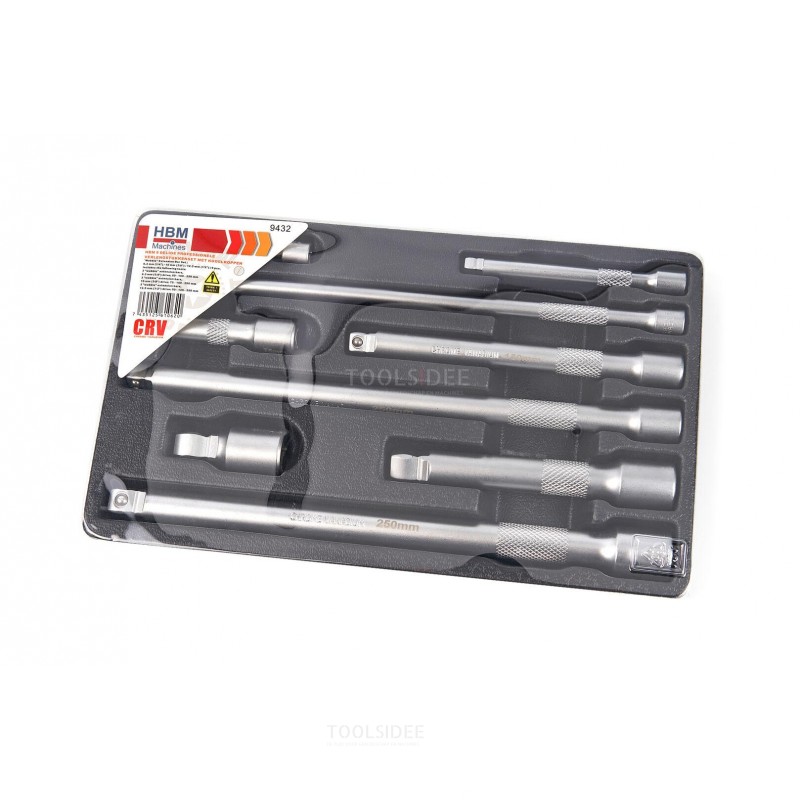 HBM 9-piece professional extension set with ball heads