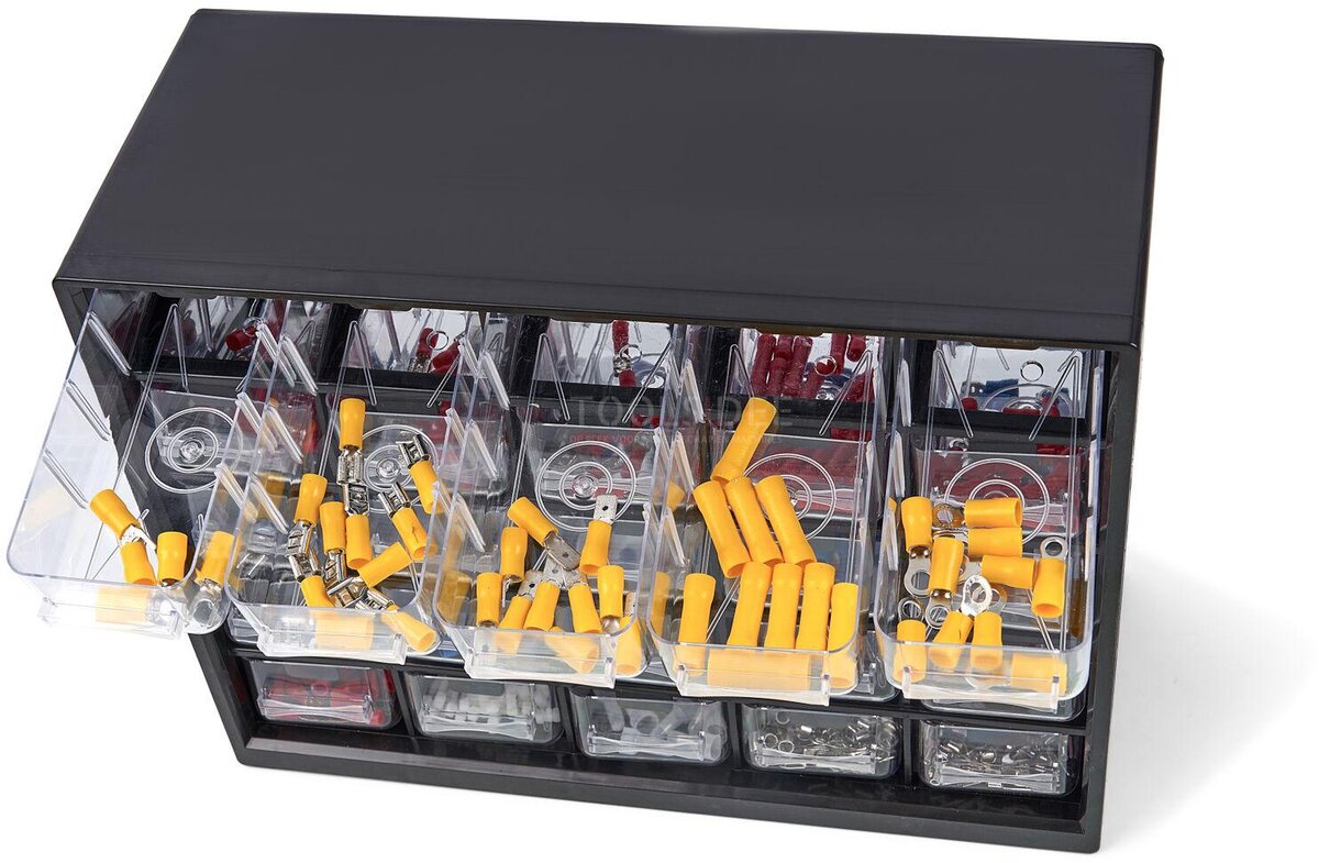 HBM 1012 Delig Kabelschoen Assortiment in 25 Laden Ladenkast