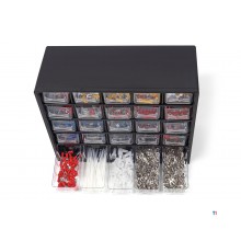 HBM 1012 Delig Kabelschoen Assortiment in 25 Laden Ladenkast