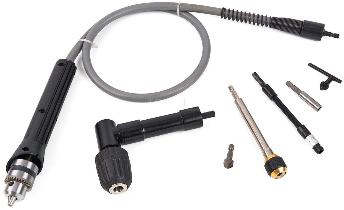 HBM 7-teiliger Universalbohrersatz mit Winkelbohrkopf