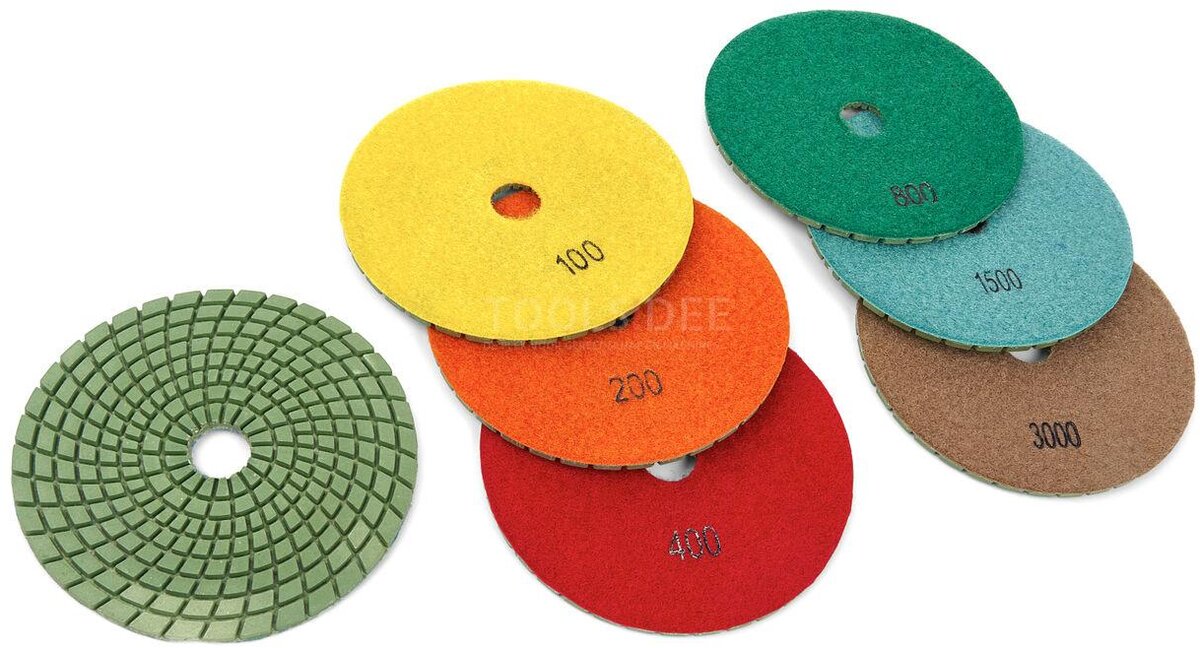  HBM kiillotuslevysarja HBM 125mm märkähioma- ja kiillotuskoneelle