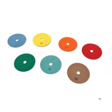  HBM kiillotuslevysarja HBM 125mm märkähioma- ja kiillotuskoneelle