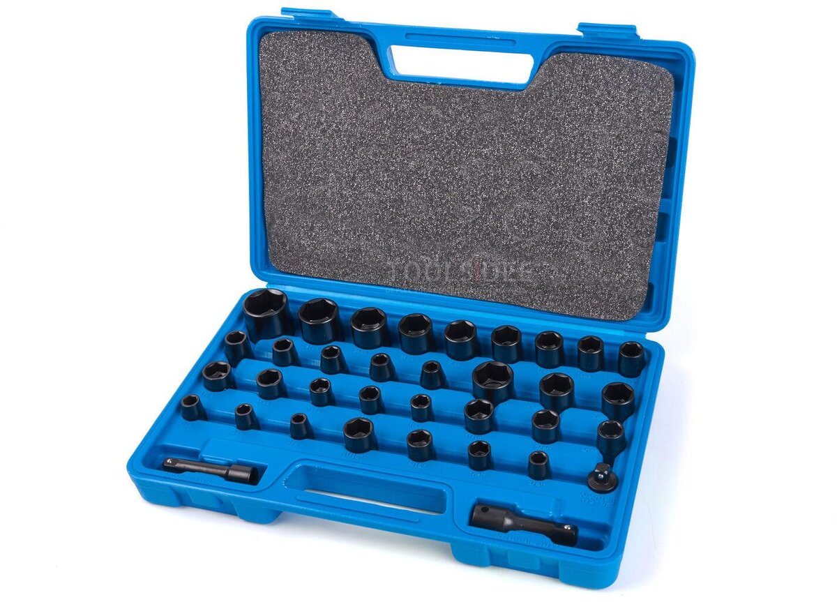 Silverline 35 Piece Metrisk og engelsk strømforsyningssett