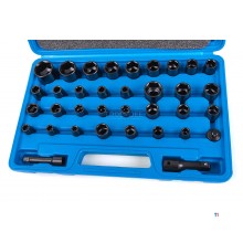 Silverline 35 Piece Metrisk og engelsk strømforsyningssett