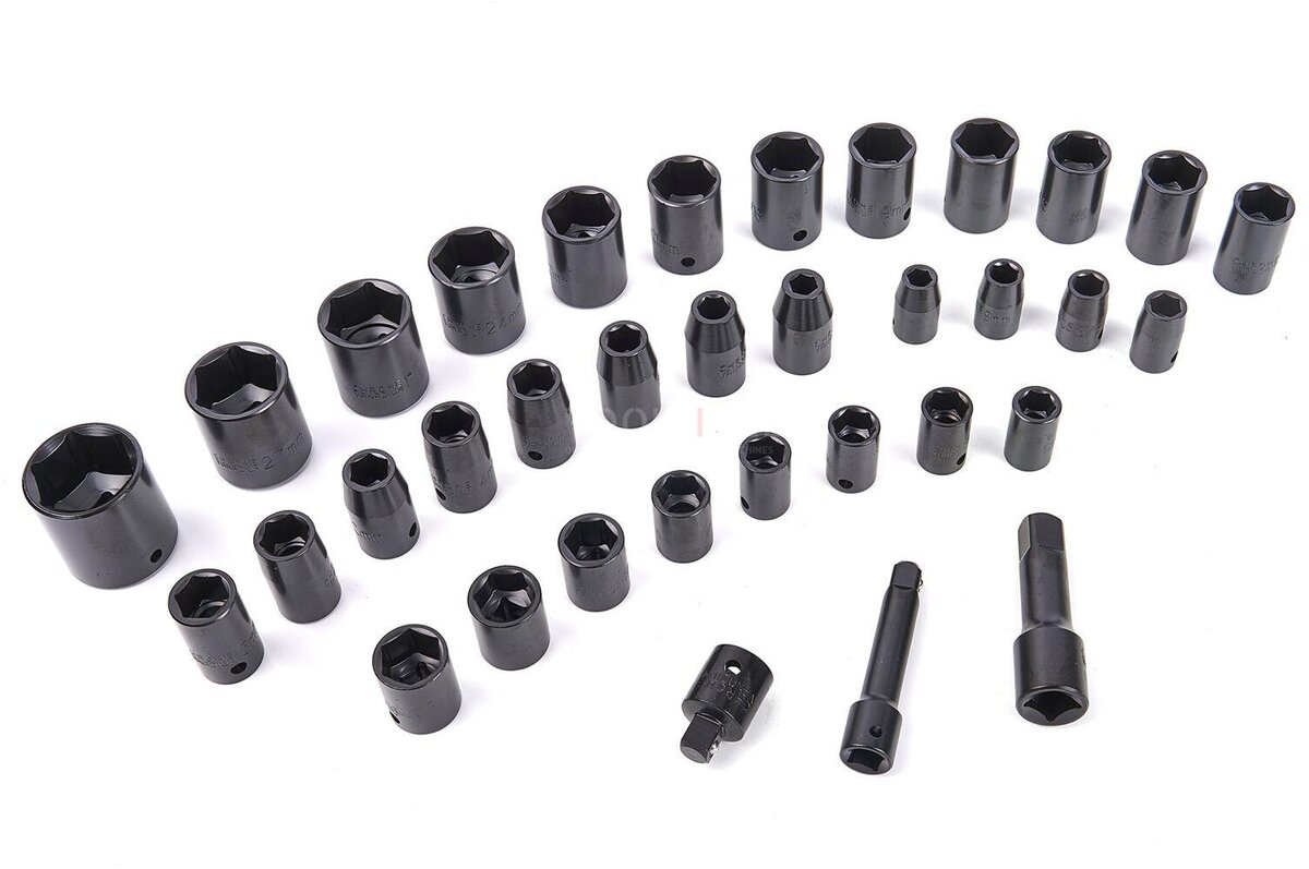 Silverline 35 Piece Metrisk og engelsk strømforsyningssett