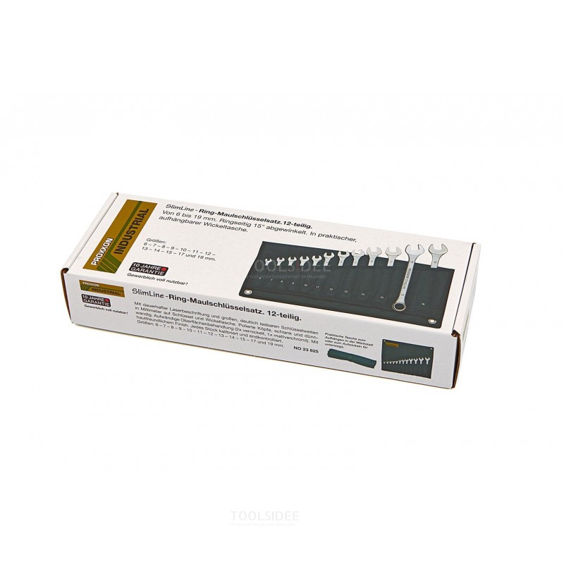 Proxxon 12-teiliger Slimline-Steckschlüssel-/Ringschlüsselsatz im Koffer