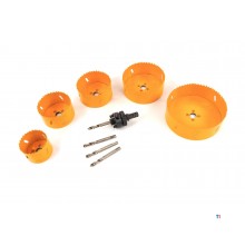 HBM 9 Delige Bi-Metaal Gatzagenset Grote Maten