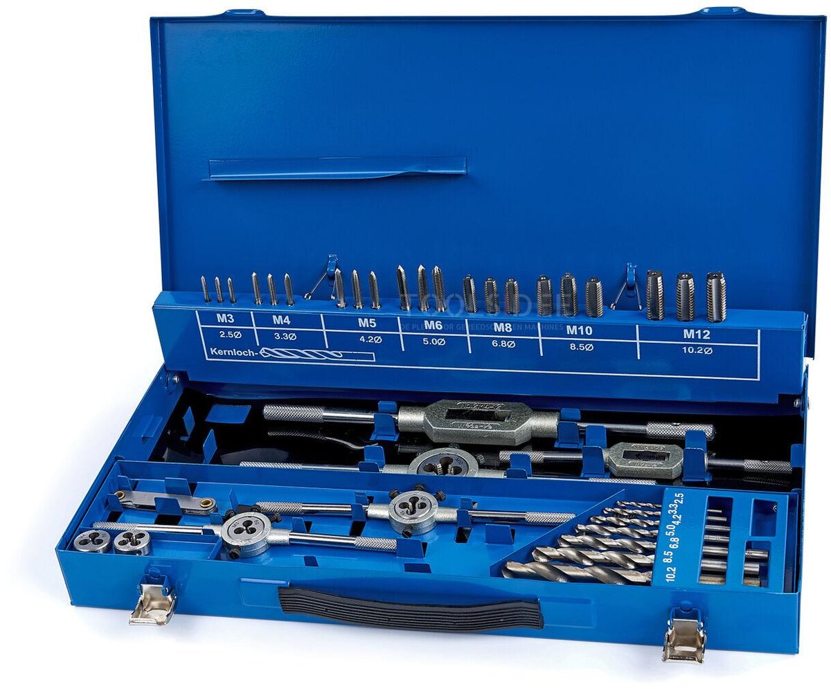  HBM 44-osainen M3-12 kierre- ja leikkaussarja