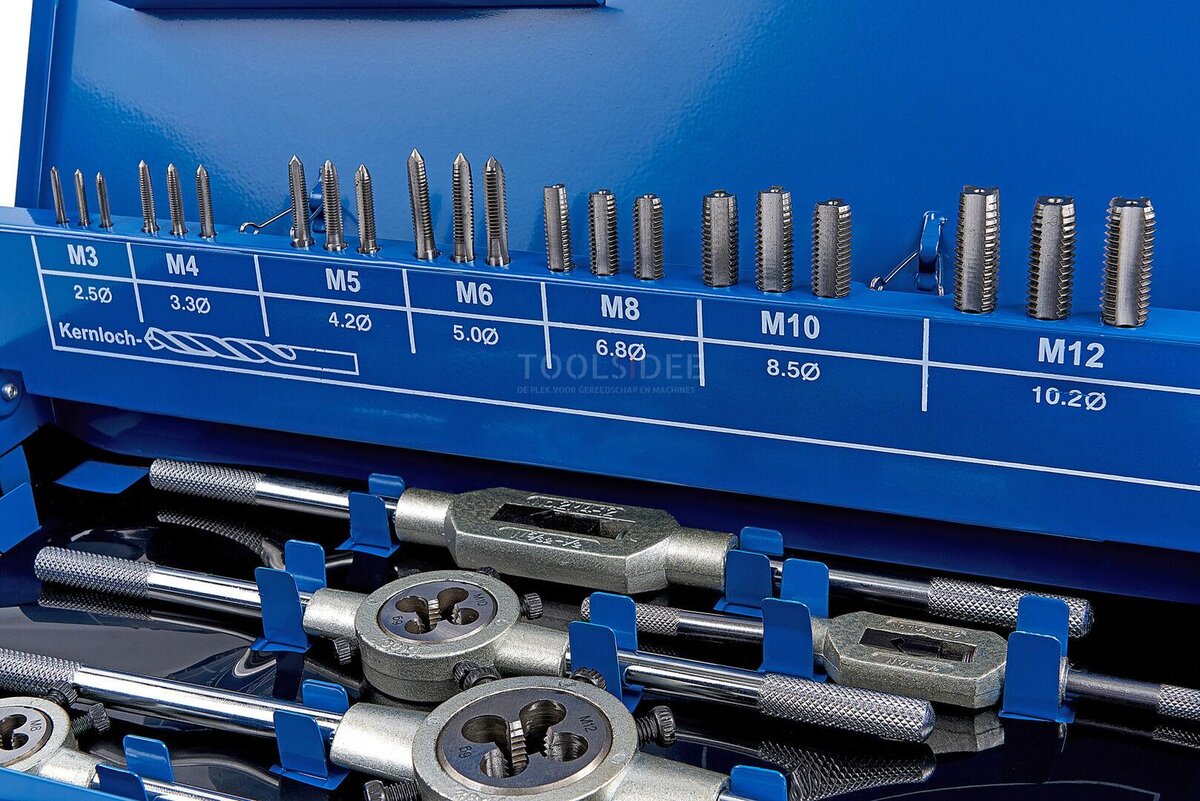  HBM 44-osainen M3-12 kierre- ja leikkaussarja