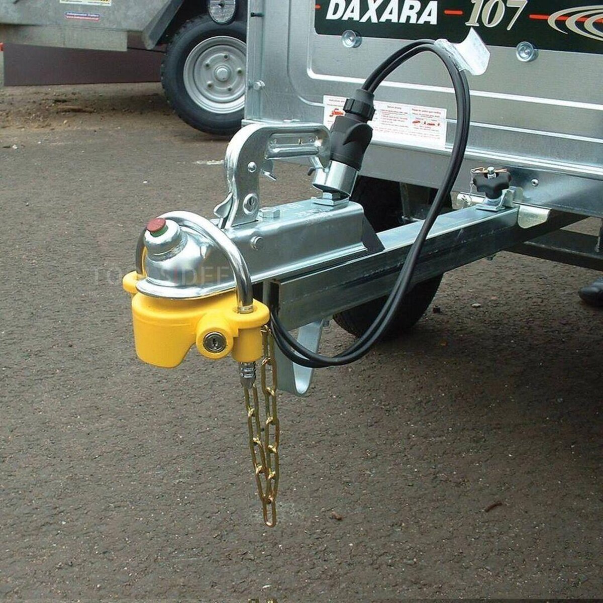 Hbm anhængerlås træklås med cylinderlås 50 mm