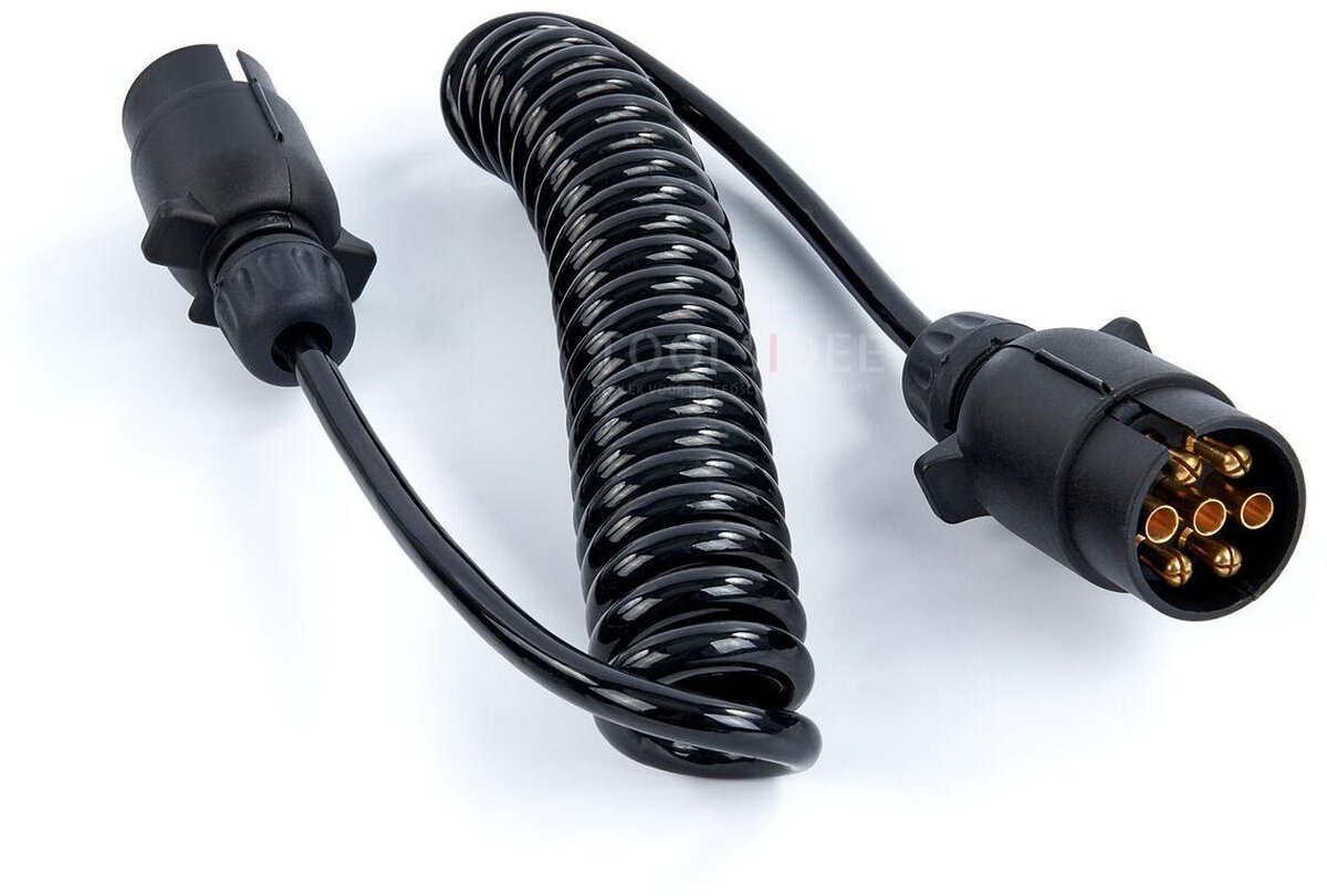 HBM 2,5 meter forlengelseskabel, ledning med plugg for trailer 7 stang HBM 2,5 meter forlengelseskabel, ledning med plugg for trailer 7 stang