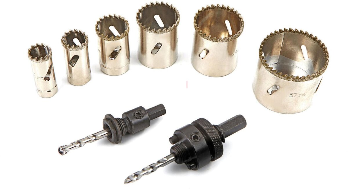 Hbm 11-delad professionell diamantsålsats 19 - 57 mm