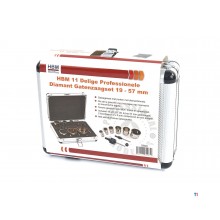 Hbm 11-delad professionell diamantsålsats 19 - 57 mm
