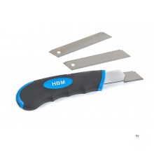 HBM Professional 18 mm knipsekniv med 3 kniver HBM Professional 18 mm knipsekniv med 3 kniver