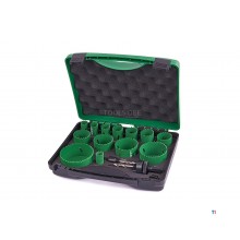HiKOKI 752177 13-delars hålsågssats i kassett bi-metall för koppar, rostfritt stål, tegel, gjutjärn, gipsskiva, plast och trä. HiKOKI 752177 13-delars hålsågssats i kassett bi-metall för koppar, rostfritt stål, tegel, gjutjärn, gipsskiva, plast och trä.